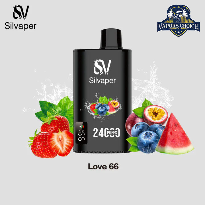 SILVAPER 24000 PUFFS (20mg) - DISPOSABLE VAPE Love 66 UAE Abu Dhabi